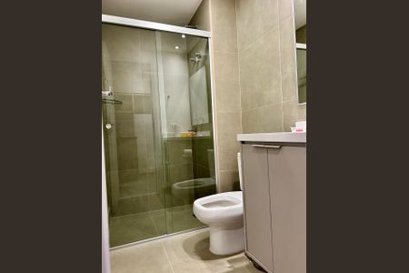 Banheiro de kitnet/studio à venda com 1 quarto, 26m² em Vila Mariana, São Paulo