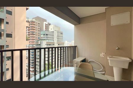 Studio para alugar com 34m², 1 quarto e sem vagaVaranda