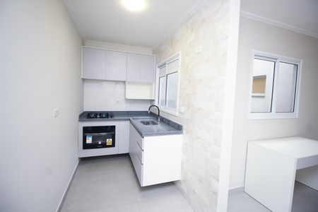 Cozinha de apartamento à venda com 1 quarto, 76m² em Parque das Nações, Santo André