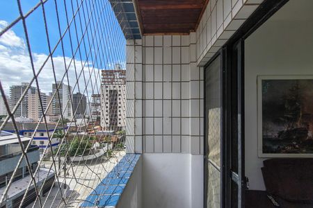 Sacada  de apartamento para alugar com 1 quarto, 50m² em Guilhermina, Praia Grande