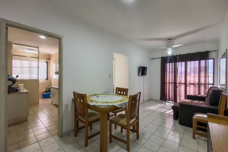 Sala de apartamento para alugar com 1 quarto, 50m² em Guilhermina, Praia Grande