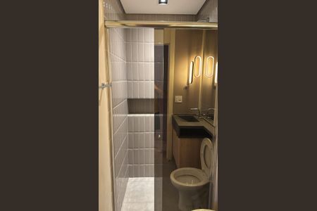 Banheiro de apartamento à venda com 1 quarto, 70m² em Residencial Zero (Tambore), Barueri