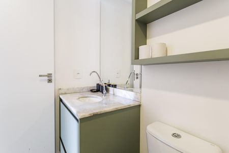 Apartamento para alugar com 28m², 1 quarto e sem vagaBanheiro da Suíte