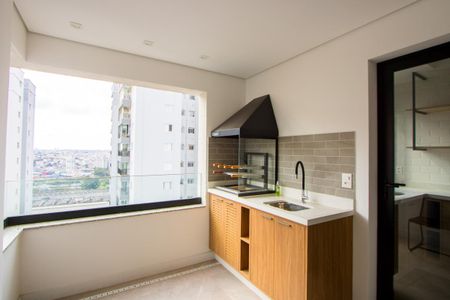 Varanda gourmet de apartamento à venda com 2 quartos, 79m² em Campestre, Santo André