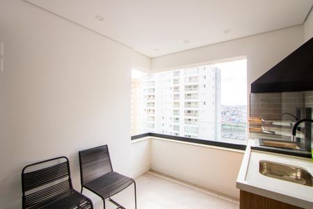 Varanda gourmet de apartamento à venda com 2 quartos, 79m² em Campestre, Santo André