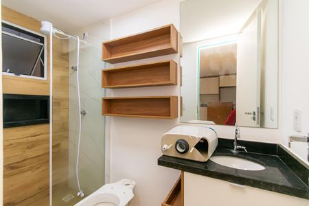 Studio para alugar com 29m², 1 quarto e sem vaga Studio para alugar com 29m², 1 quarto e sem vagaBanheiro