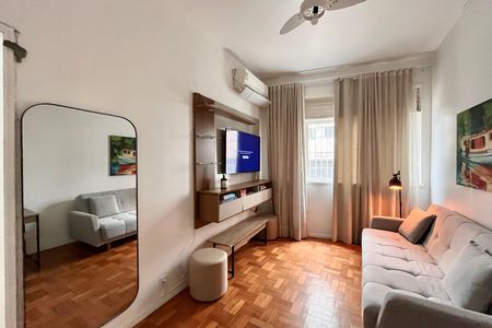 Sala  de apartamento para alugar com 1 quarto, 52m² em Copacabana, Rio de Janeiro