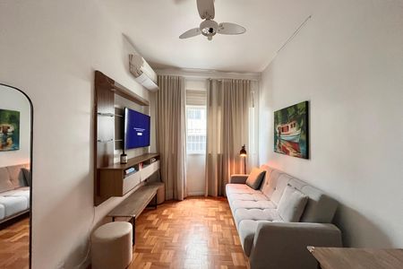 Sala  de apartamento para alugar com 1 quarto, 52m² em Copacabana, Rio de Janeiro