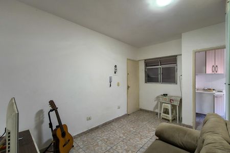 Sala de apartamento para alugar com 1 quarto, 52m² em Canto do Forte, Praia Grande