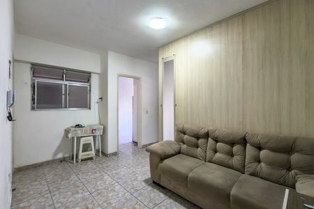 Sala de apartamento para alugar com 1 quarto, 52m² em Canto do Forte, Praia Grande