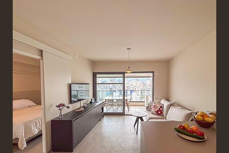 Sala de apartamento à venda com 1 quarto, 51m² em Barra Funda, São Paulo