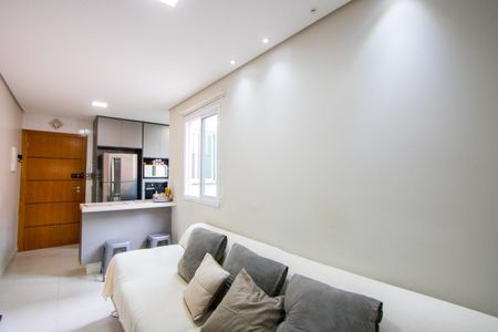 Sala de apartamento à venda com 2 quartos, 100m² em Vila Valparaíso, Santo André