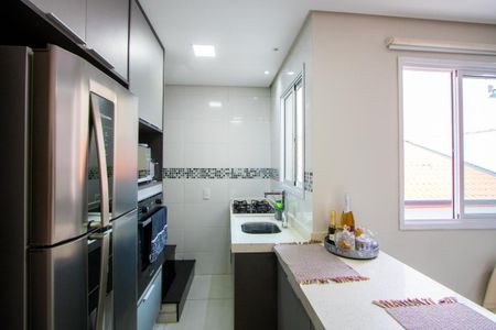 Cozinha de apartamento à venda com 2 quartos, 100m² em Vila Valparaíso, Santo André