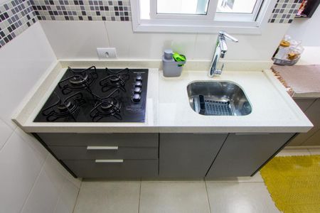 Cozinha de apartamento à venda com 2 quartos, 100m² em Vila Valparaíso, Santo André
