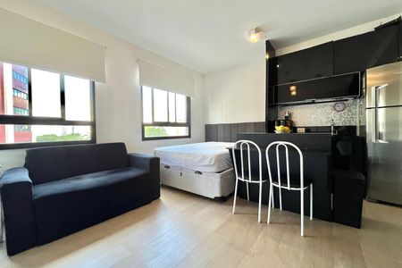 Sala/Quarto de kitnet/studio para alugar com 1 quarto, 26m² em Mirandópolis, São Paulo