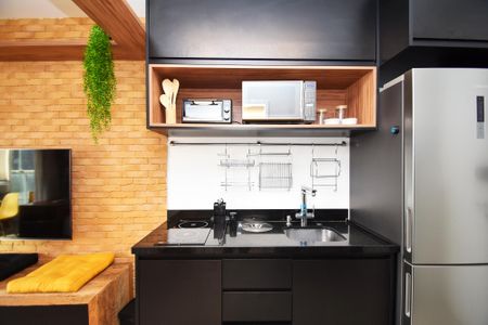 Studio à venda com 27m², 1 quarto e 1 vagacozinha
