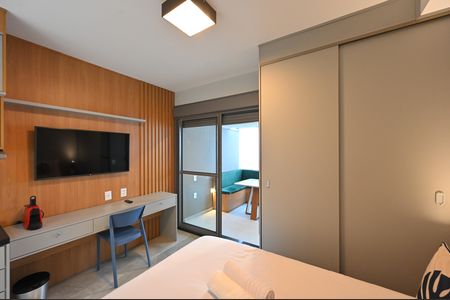 Sala/Quarto de kitnet/studio para alugar com 1 quarto, 32m² em Vila Clementino, São Paulo