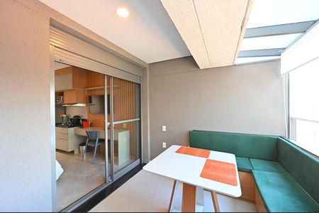 Varanda de kitnet/studio para alugar com 1 quarto, 32m² em Vila Clementino, São Paulo