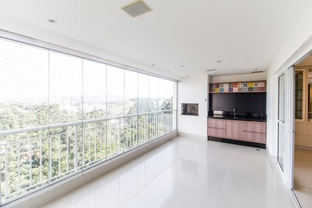 Varanda gourmet de apartamento à venda com 3 quartos, 158m² em Centro Empresarial Tamboré, Santana de Parnaíba