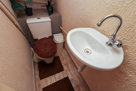 Casa à venda com 150m², 3 quartos e 5 vagasBanheiro do Espaço Gourmet