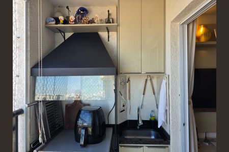 Varanda gourmet de apartamento à venda com 2 quartos, 59m² em Ponte Grande, Guarulhos