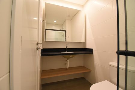 Studio para alugar com 26m², 1 quarto e sem vagaBanheiro do Studio