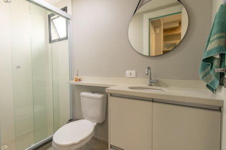 Studio para alugar com 19m², 1 quarto e sem vaga Studio para alugar com 19m², 1 quarto e sem vagaBanheiro Social