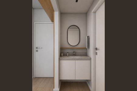 Banheiro de apartamento para alugar com 1 quarto, 42m² em Pinheiros, São Paulo