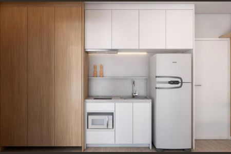 Cozinha de apartamento para alugar com 1 quarto, 42m² em Pinheiros, São Paulo