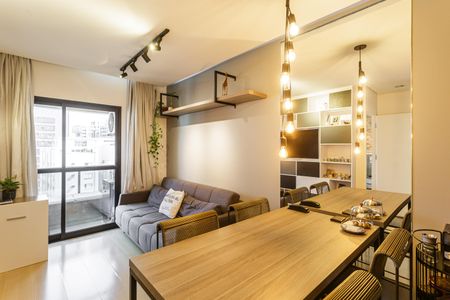 Sala de apartamento à venda com 1 quarto, 33m² em Chácara Itaim, São Paulo