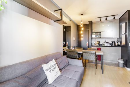 Sala de apartamento à venda com 1 quarto, 33m² em Chácara Itaim, São Paulo
