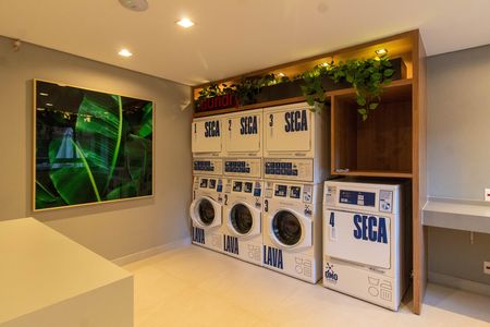 Apartamento para alugar com 36m², 1 quarto e 1 vaga Apartamento para alugar com 36m², 1 quarto e 1 vagaÁREA COMUM - LAVANDERIA