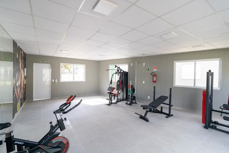 Área comum - Academia de apartamento para alugar com 3 quartos, 57m² em Guarujá, Porto Alegre
