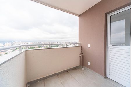 Varanda da Sala de apartamento à venda com 2 quartos, 46m² em Vila Curuçá, Santo André