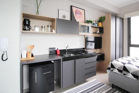 Studio para alugar com 29m², 1 quarto e 1 vaga Studio para alugar com 29m², 1 quarto e 1 vagaCozinha