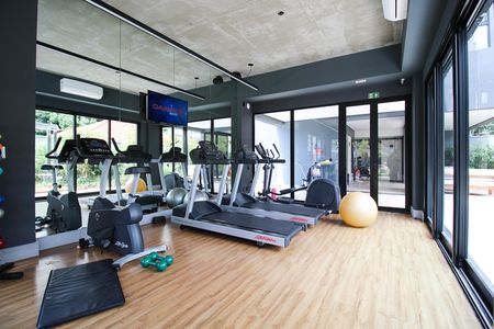 Studio para alugar com 29m², 1 quarto e 1 vaga Studio para alugar com 29m², 1 quarto e 1 vagaÁrea comum - Academia