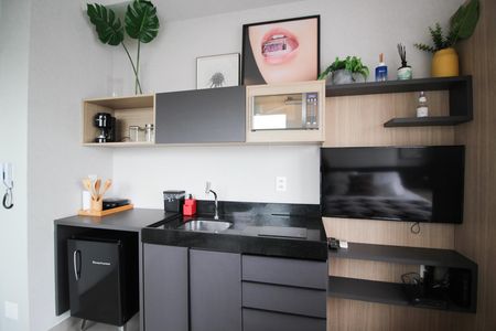 Studio para alugar com 29m², 1 quarto e 1 vaga Studio para alugar com 29m², 1 quarto e 1 vagaCozinha