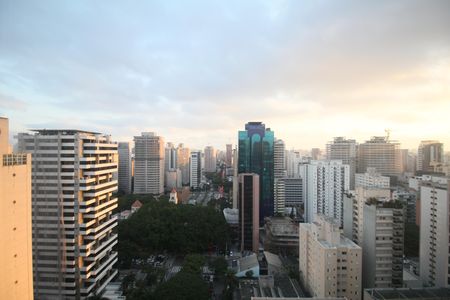 Vista da Varanda da Kitnet de kitnet/studio para alugar com 1 quarto, 29m² em Indianópolis, São Paulo