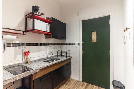 Studio para alugar com 33m², 1 quarto e sem vaga Studio para alugar com 33m², 1 quarto e sem vagaCozinha