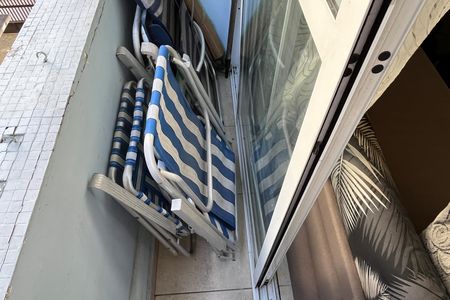 Varanda da Sala de apartamento para alugar com 2 quartos, 70m² em Aparecida, Santos