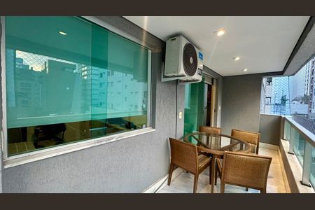 Varanda  de apartamento à venda com 3 quartos, 105m² em Funcionários, Belo Horizonte