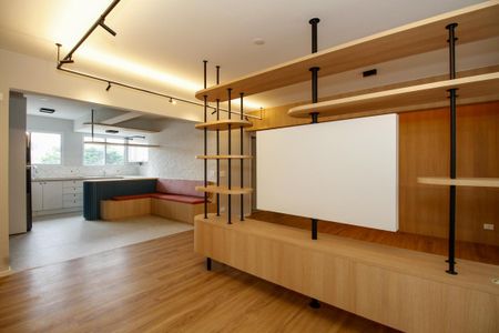 Apartamento para alugar com 87m², 2 quartos e 1 vaga Apartamento para alugar com 87m², 2 quartos e 1 vagaAmbientes Integrados (Sala de Estar, Jantar e Cozinha)
