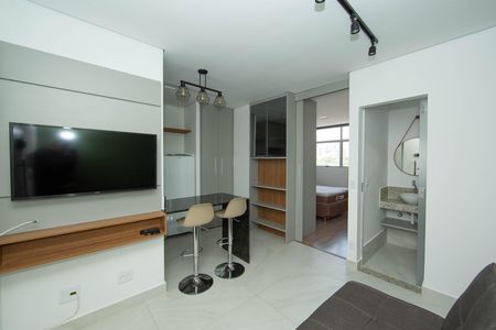 SALA de apartamento para alugar com 1 quarto, 38m² em Estoril, Belo Horizonte
