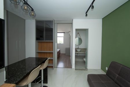 SALA de apartamento para alugar com 1 quarto, 38m² em Estoril, Belo Horizonte