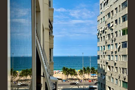 Sala - vista livre para o mar de apartamento para alugar com 2 quartos, 84m² em Copacabana, Rio de Janeiro
