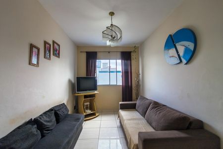 Sala de apartamento para alugar com 1 quarto, 54m² em Nova Mirim, Praia Grande