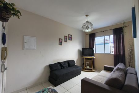 Sala de apartamento para alugar com 1 quarto, 54m² em Nova Mirim, Praia Grande