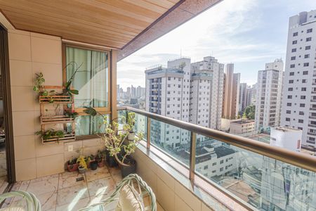 Varanda da Sala de apartamento à venda com 4 quartos, 160m² em Funcionários, Belo Horizonte