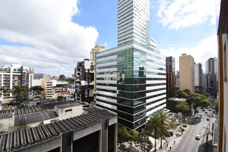 Vista da Sala de apartamento para alugar com 1 quarto, 43m² em Mercês, Curitiba
