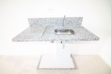 Cozinha de kitnet/studio para alugar com 1 quarto, 26m² em Santo Amaro, São Paulo